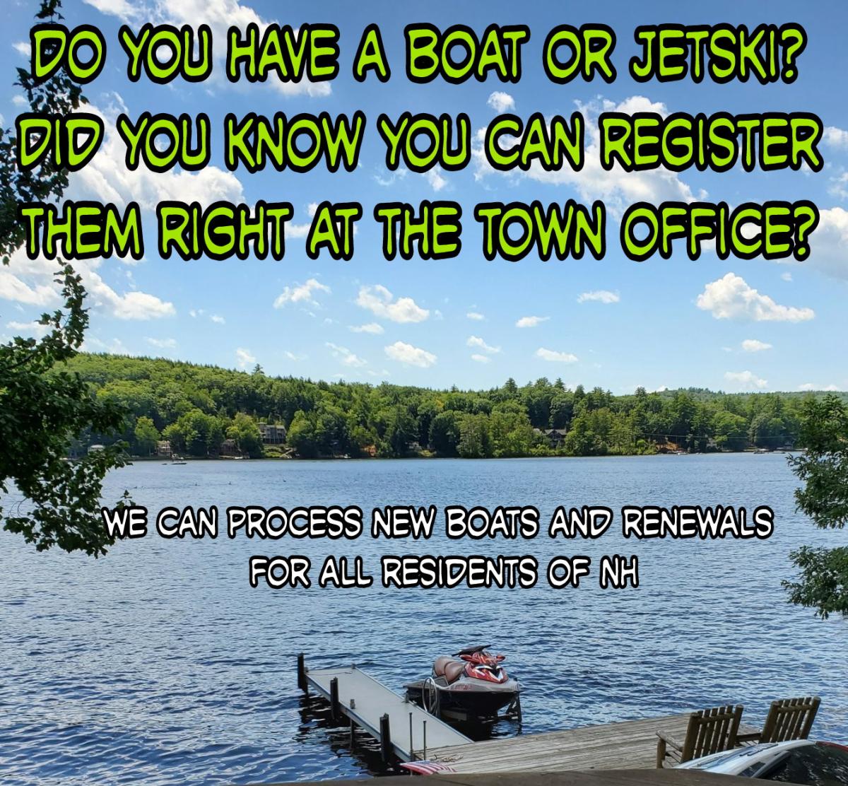 boat and jet ski registration